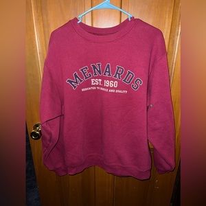 vintage menards crewneck